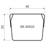 Kép 2/2 - Kopos SK 40X33 S Árnyékoló csatorna -2/12m