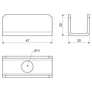 Kép 4/4 - Kopos STS S Alátét profil CTS és LTS konz.-50db
