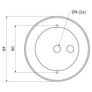 Kép 2/2 - Kopos V 68 S HB Tető a csillárdobozhoz -10/120db