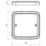 Kép 2/2 - Kopos VLK 80/T HB Tető LK 80x28 T -10/420db