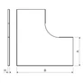 Kép 3/3 - Kopos VO 90X600 S Fedél síkidom 90°