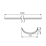 Kép 2/2 - KANLUX 26587 SHADE-O H-W 2M fedlap, 5db/csomag click