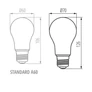 Kép 2/2 - KANLUX 29649 XLED A70 18W-NW fényforrás, energiaosztály.:D