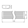 Kép 2/2 - KANLUX 33891 MEBA LED 22-40W NW/WW lámpa 120 cm