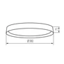 Kép 2/2 - KANLUX 37324 SOLN LED 17,5W NW B/G lámpa, energiaosztály.:E