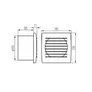 Kép 2/2 - Kanlux EOL 100B  elszívó ventilátor 19W 100m3/h 100mm