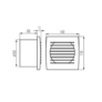 Kép 2/2 - KANLUX EOL 100HT ventilátor 100m3/óra + időkapcsoló+páraérzékelő