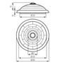 Kép 6/7 - Kanlux Mennyezeti lámpatest, cserélhető fényforrású, 2xE27 max.40W, mozgásérzékelős 360°,IP20, fényforrás nélkül  FOGLER DL-240O