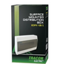 Kép 2/6 - Tracon EDFK-18/1 Falon kívüli elosztódoboz, füstszínű ajtóval, N/PE sínnel 1×18 modul, IP40, (H×W×D=220×364×96mm)