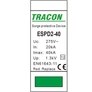 Kép 2/2 - Tracon ESPD2-40-1P T2 AC típusú túlfeszültség levezető, cserélhető betéttel Uc:275V; In:20kA; Imax:40kA; Up:1,3kV; 1P