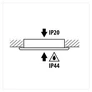 Kép 3/4 - LML220442W Beépíthető lámpa 4W IP44 fehér