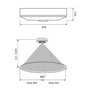 Kép 2/3 - VIVALUX Infravörös mozgásérzékelő; 230V; IP20; kerek; Ø76x20.2mm; felületre szerelhető;  400W; LED 200W; fehér; VIV004340