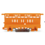 Kép 1/2 - WAGO 221-500 Rögzítő-távtartó; 221 sorozat - 4 mm²; kalapsínre/csavaroros szereléshez; narancssárga