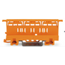 Kép 1/2 - WAGO 221-500 Rögzítő-távtartó; 221 sorozat - 4 mm²; kalapsínre/csavaroros szereléshez; narancssárga
