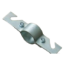 Kép 1/2 - Tetőtartó bilincs, 2 hornyú, 2″-os csőhöz , két végén sliccelt, tüzihorganyzott