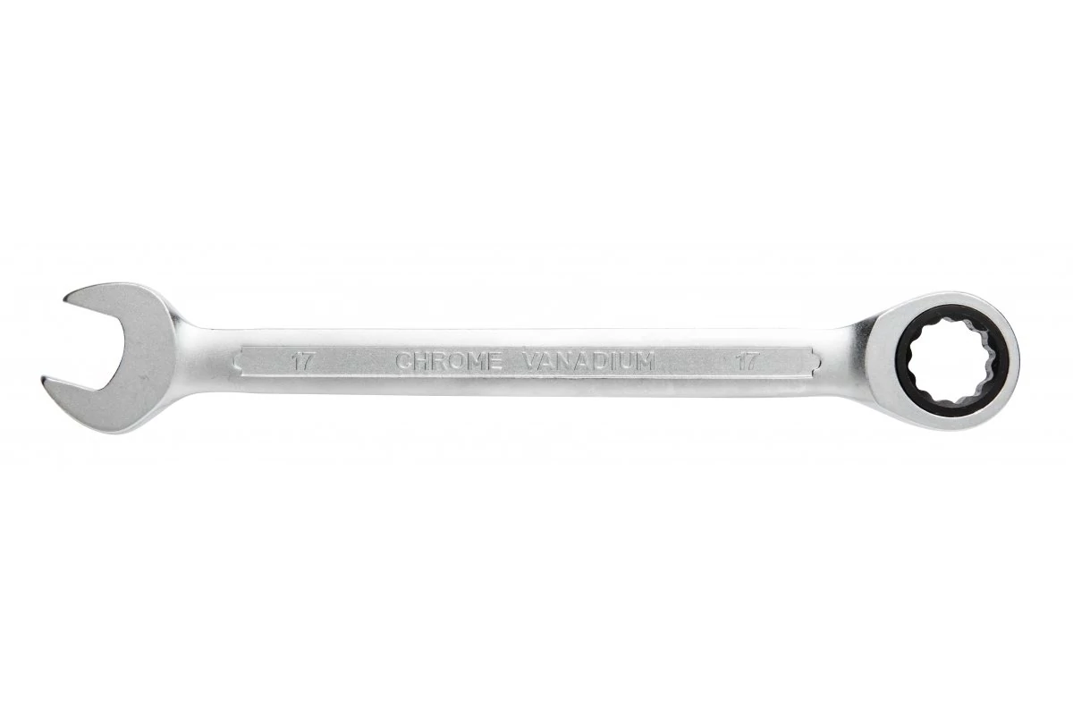 HÖGERT HT1R016 Kombinált racsnis villáskulcs, CrV acél, 16 mm, 72T