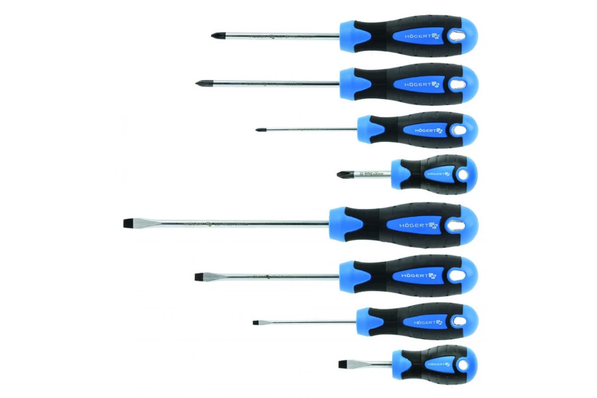 HÖGERT HT1S096 Csavarhúzó készlet 8 db. S2