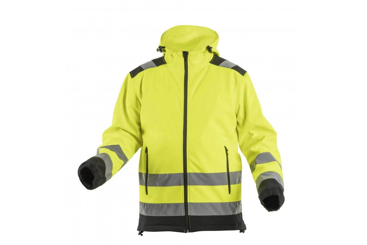 HÖGERT HT5K257-2XL ARGEN figyelmeztető softshell kabát kapucnival sárga 2XL