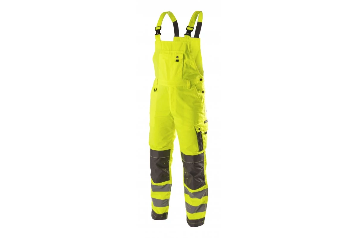 HÖGERT HT5K367-L WERSE Hi Visibility kantáros nadrág sárga L (52)