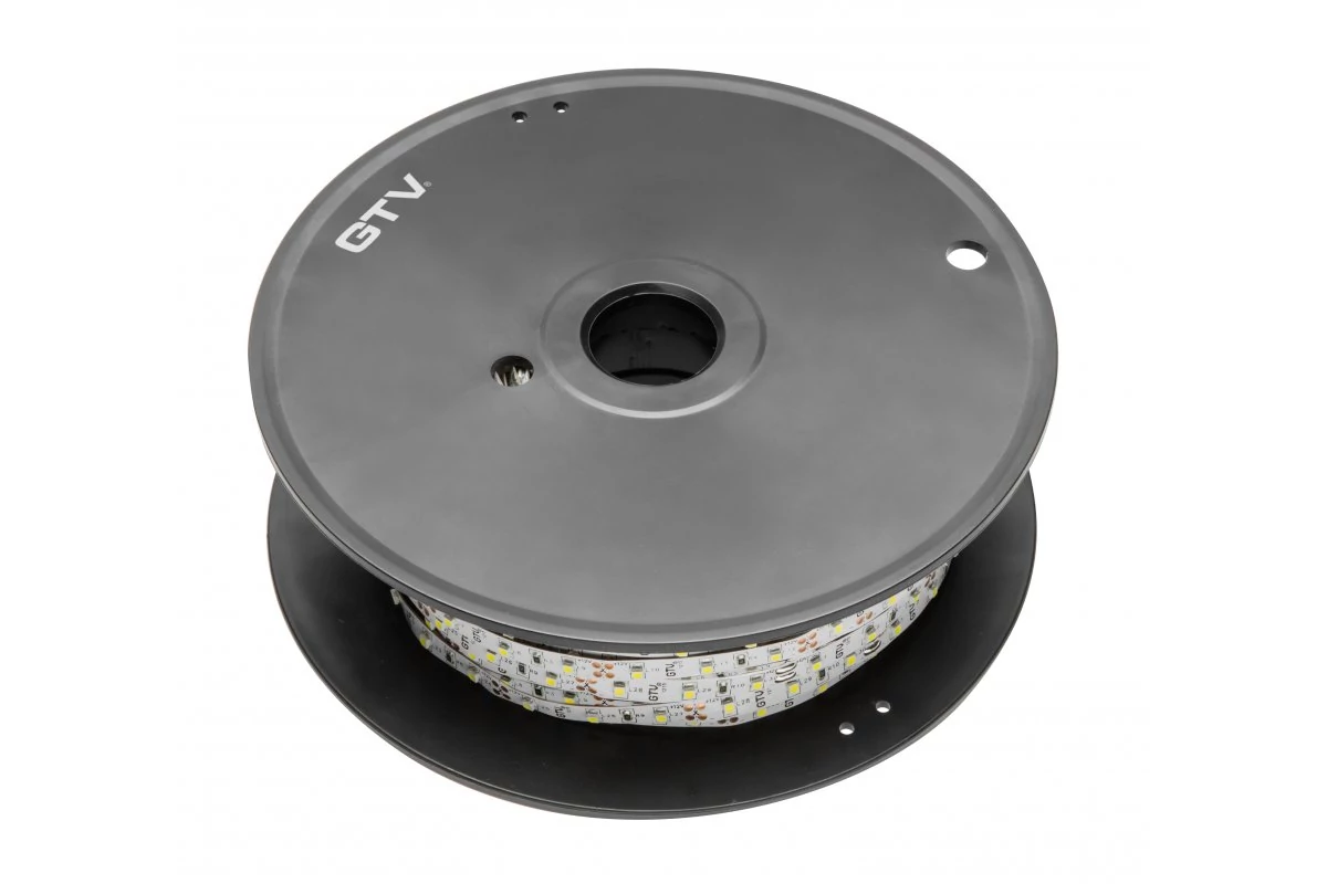 GTV LD-2835-300-20-CB-50 Flash Tape 2835, 60LED/m, meleg fehér, 30W/5m gél nélkül 8mm, tekercs 50m, 12V