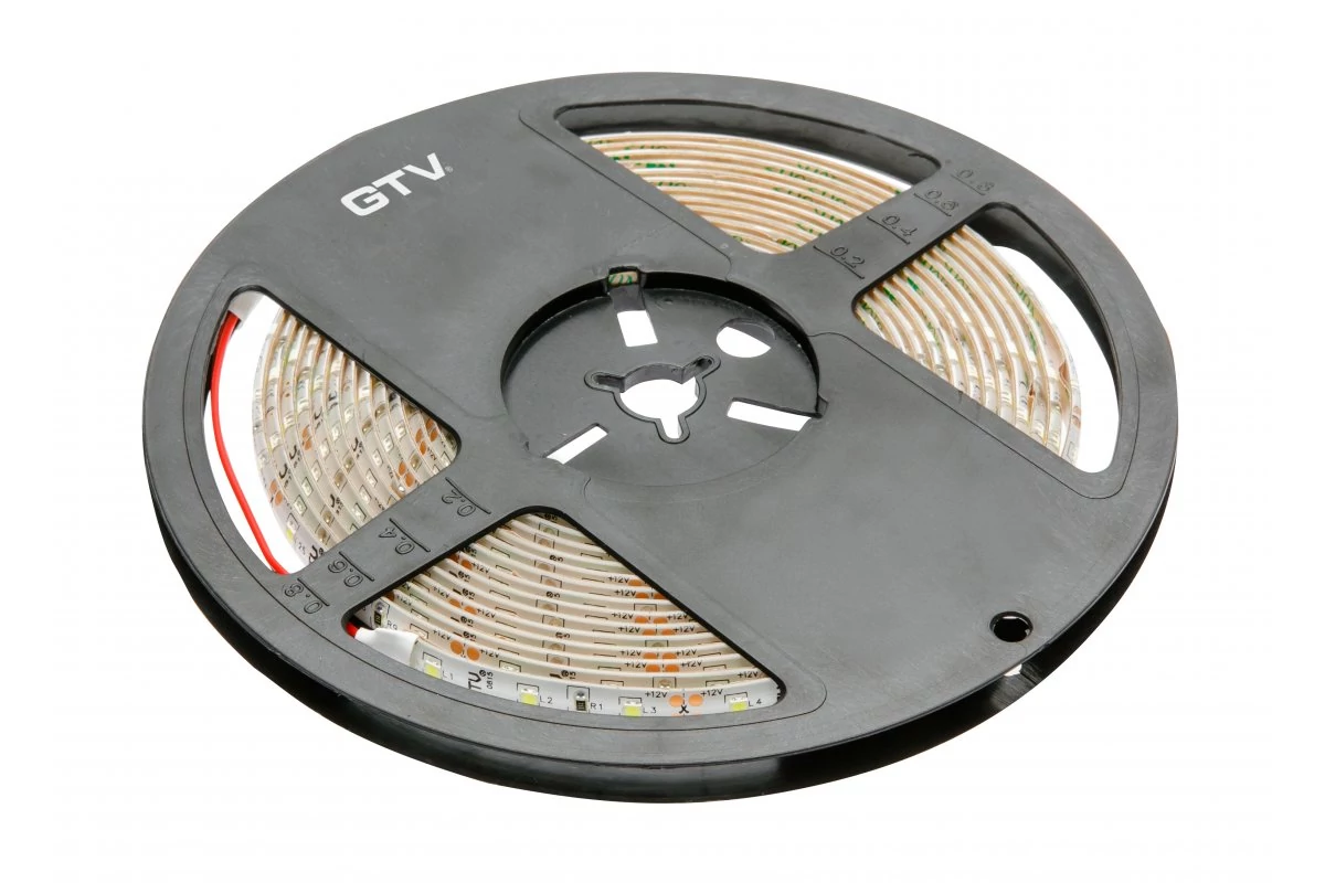 GTV LD-2835-300-20-CBN Flash Strip 2835, 300 LED meleg fehér, 33W, gél nélkül 8mm, tekercs 5m, 12V