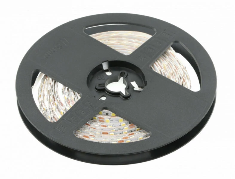 GTV LD-2835MW-600-20-ZB Flash Tape 2835MW, 600 LED hideg fehér, 7,6W/m, gélmentes 8mm, tekercs 5m, 12V, IP 20