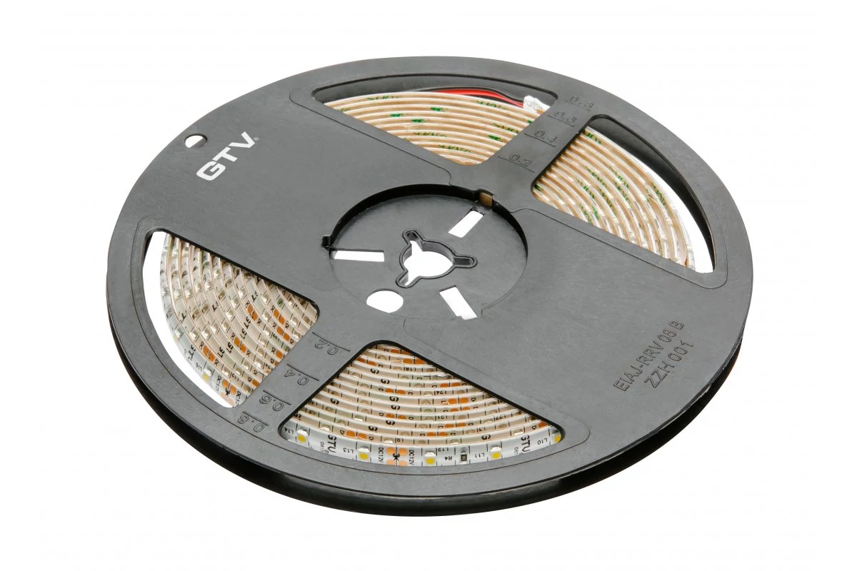 GTV LD-3528-300-65-NE4 LED szalag FLASH, 3528, 300 LED semleges fehér, 24W, vízálló 8mm, tekercs 5m, 12V