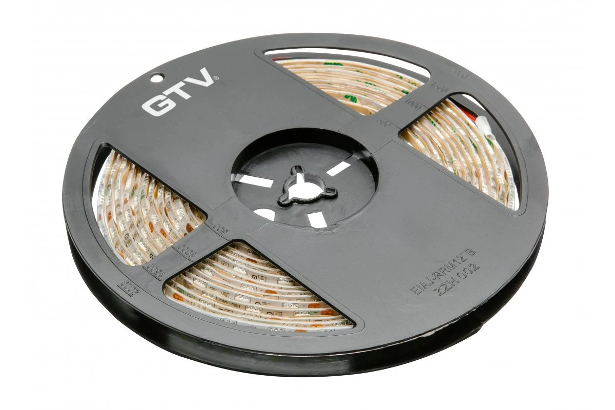 GTV LD-5050-300-65-CB Vakuszalag 5050, 300 LED meleg fehér, 72W, vízálló 10mm, tekercs 5m, 12V