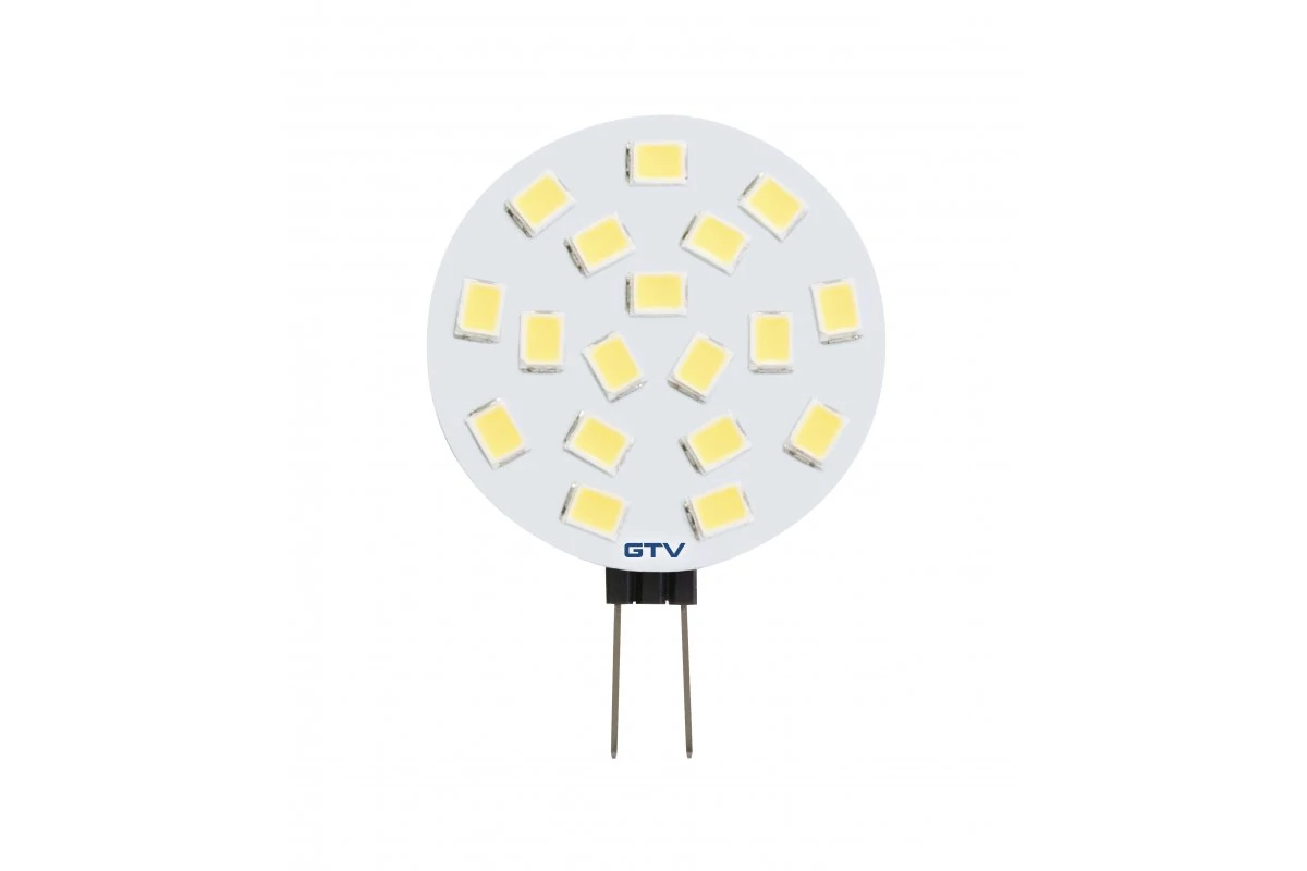 GTV LD-G4020W-30 LED izzó 2W, G4, SMD 2835, meleg fehér, sugárzási szög 180°, DC12V 220lm, 3000K