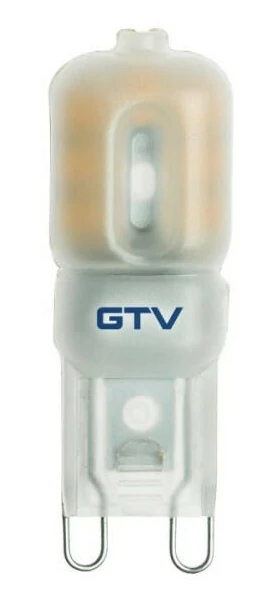 GTV LD-G93W24-32 LED IZZÓ, SMD 2835, MŰANYAG, MELEG FEHÉR, G9, 3W, AC220-240V, 360° FÉNYSZÖG, 240lm, 33mA, 3