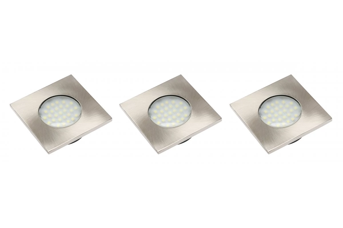 GTV LD-KWP27CB-53 Marbella PLUS LED SZETT, hornyos, 3x négyzet alakú 27 led 3528SMD, meleg fehér 230VAC, 1.5W, 2700K