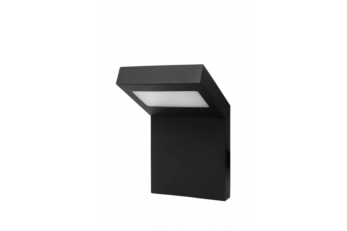 GTV LD-LON10WA-10 LONDON kerti lámpatest, LED, 10W, 720lm, 4000K, AC220-240V, IP54, fali lámpa, fekete
