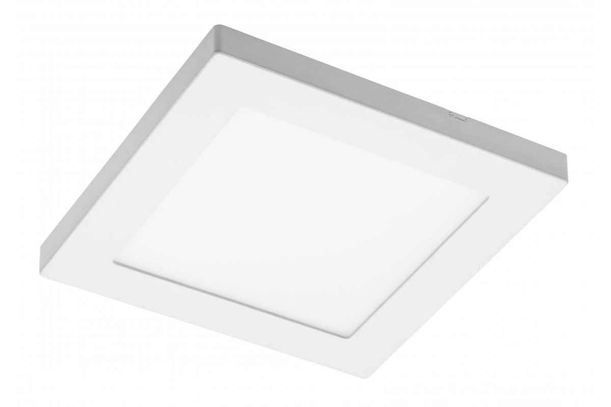 GTV LD-MZ12WKW-NB LED lámpatest MOZA, 12W, 1000lm, AC220-240V, 50/60Hz, PF>0,5, RA≥80, IP40, 120°,4000K, négyzet, fehér