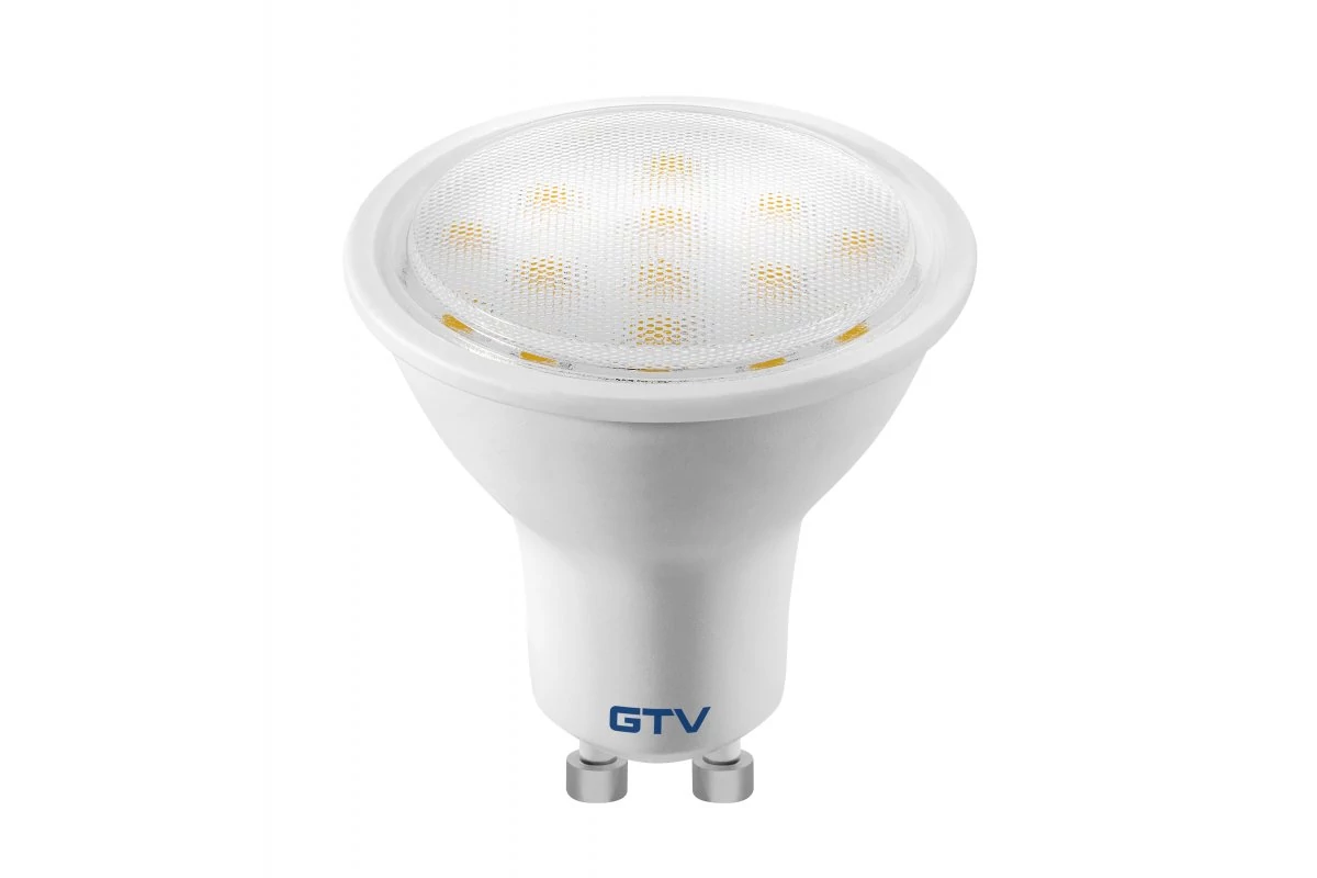 GTV LD-NGU10PN-3W LED izzó, SMD 2835, 4000K, GU10, 3W, AC220-240V, sugárzási szög 120°, 220 lm, 33 mA