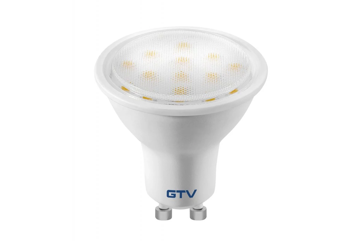 GTV LD-NGU10PN-4W LED izzó, SMD 2835, 4000K, GU10, 4W, AC220-240V, sugárzási szög 120°, 300 lm, 43 mA