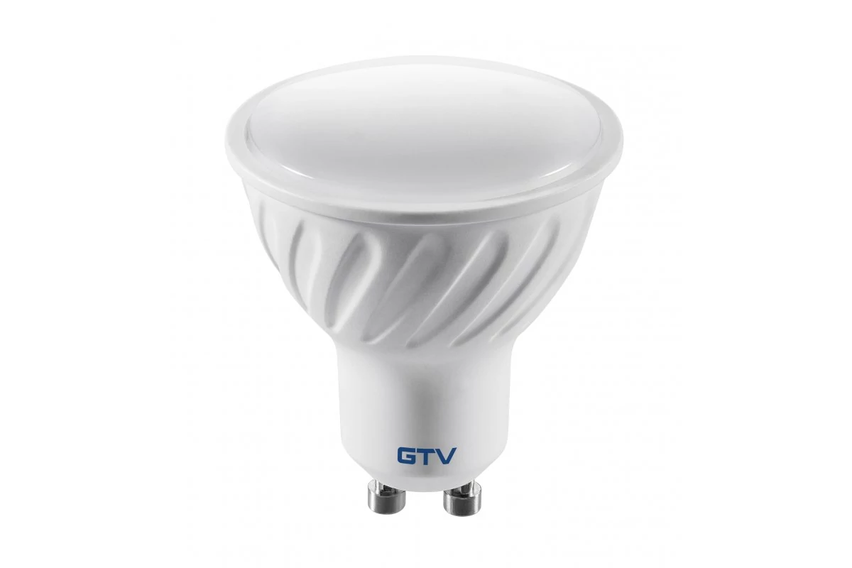 GTV LD-PC6010-64 LED izzó, A-G, SMD 2835, 6400K, GU10, 5,6W, AC180-250V, 50-60Hz, 120°, 410lm, 49mA