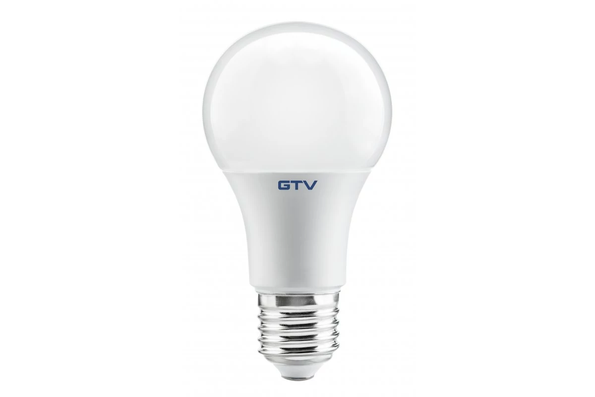 GTV LD-PN3A60-10W LED izzó, A-G, A60, SMD 2835, 4000K, E27, 9,5W, AC180-250V, 220°, 900lm, 83mA