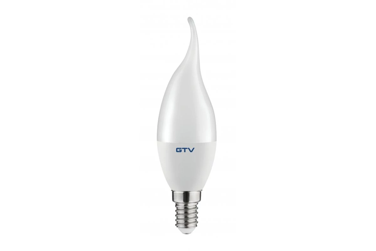 GTV LD-SMNC37L-80 LED izzó, C37L, SMD 2835, 4000K, E14, 8W, AC220-240V, sugárzási szög 160°, 700 lm, 70mA