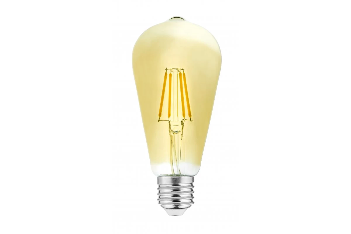 GTV LD-ST64FVE4-30 LED FÉNYFORRÁS, VINTAGE FILAMENT, A-G, ST64, 3000K, E27, 4,0W, AC220-240V, 360°, 300lm, 44mA