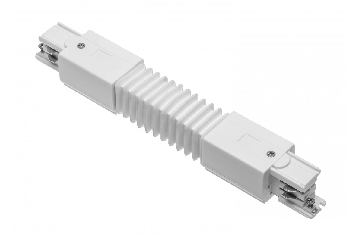 GTV XAE-LELUB-00 Rugalmas csatlakozó X-RAIL háromfázisú gyűjtősínhez, 249 mm, fehér