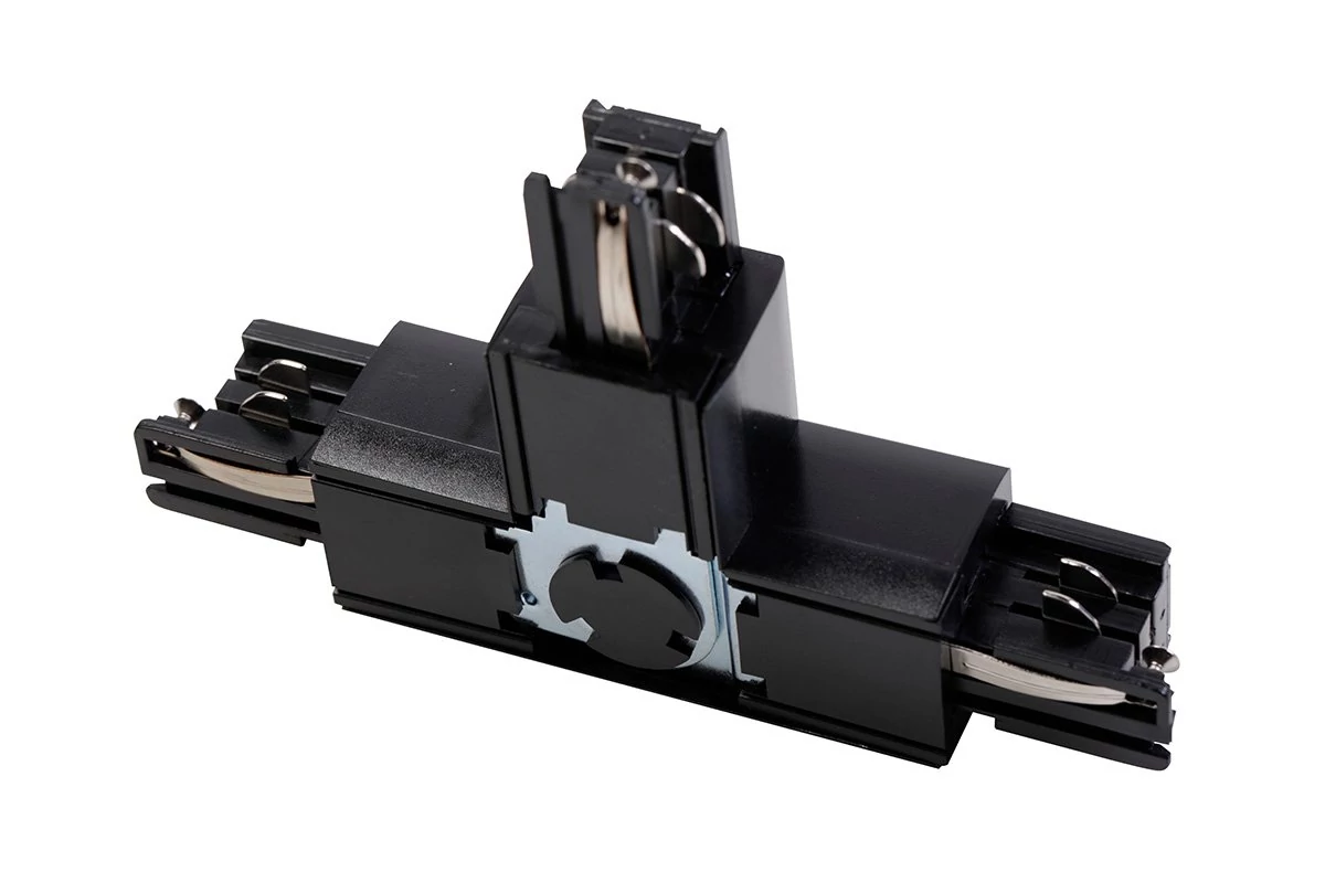 GTV XAE-LKTRZWLC-10 T Állítható csatlakozó X-RAIL háromfázisú gyűjtősínhez, 166x101 mm, belső/külső, bal, fekete