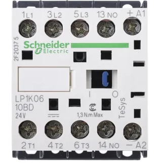 SCHNEIDER LP1K0610BD Kontaktor (mágnesk) 2.2kW/400VAC-3 3-Z 24VDC 1-z csavaros