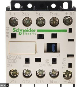 SCHNEIDER LP1K0910BD Kontaktor (mágnesk) 4kW/400VAC-3 3-Z 24VDC 1-z csavaros 20A/AC-1/400V