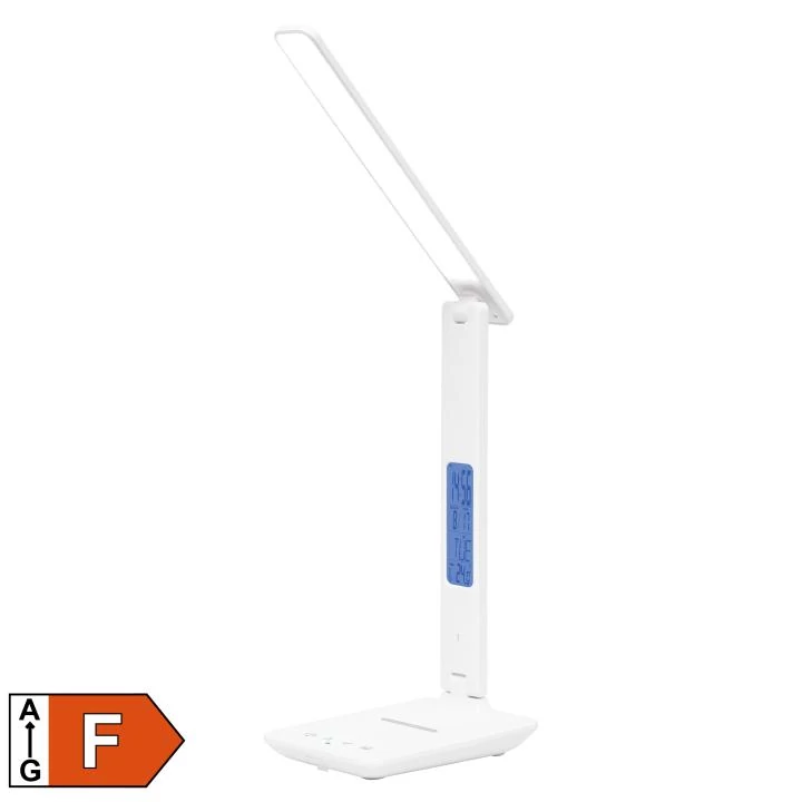 SOMOGYI Home LA 10 Q asztali lámpa vezeték nélküli töltővel, 600 lm, 6 W, 5 fokozat, vezeték nélküli Qi töltő (max. 10 W)