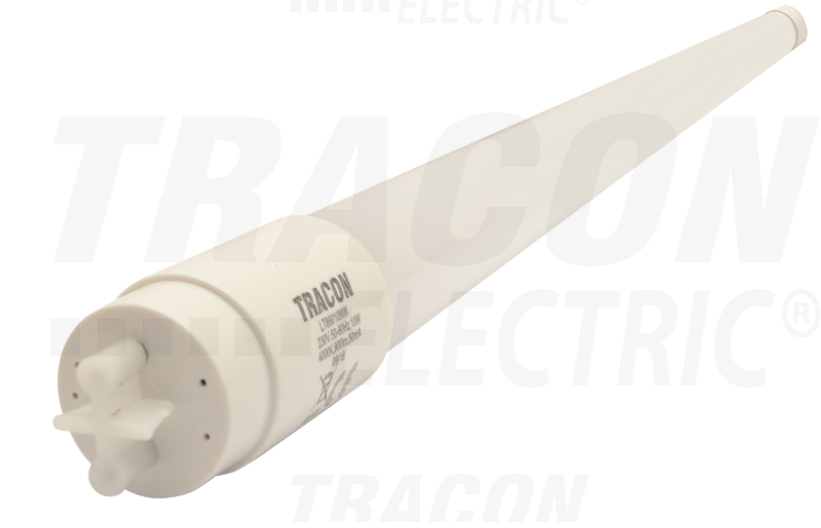 Tracon Üveg LED világító cső, opál burás LT8G609NW230 V, 230 V, 50 Hz, G13, 9 W, 900 lm, 4000 K, 200°, EEI=F