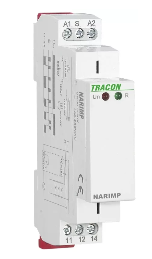 Tracon Impulzusrelé AC230V, 16A/AC1/230V, l=max.5m (AC) NARIMP