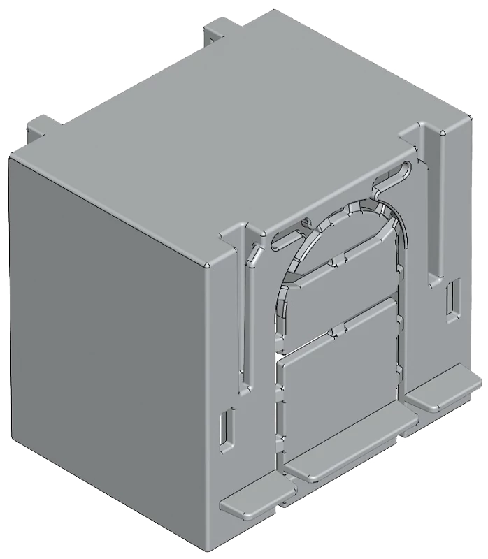 Tracon AA-KETO-00-1/36 Érintésvédelmi burkolat alsó/felső kábelbevezetéshez 1P 00, 1P, L=36 mm