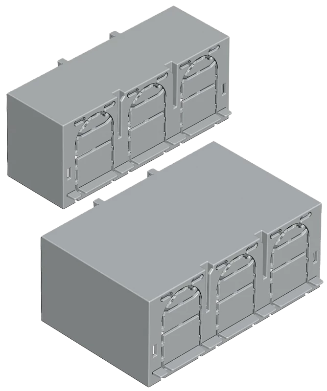 Tracon AA-KETO-00-3/36 Érintésvédelmi burkolat alsó/felső kábelbevezetéshez 3P 00, 3P, L=36 mm