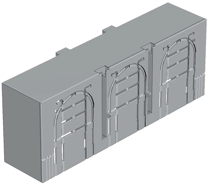 Tracon AA-KETO-3-3 Érintésvédelmi burkolat alsó/felső kábelbevezetéshez 3P 3, 3P, L=42 mm