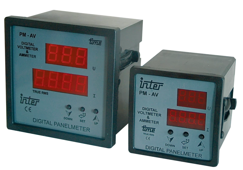 Tracon DTT-1-72 Digitális amper és voltmérő állítható áramváltó áttétellel 72×72mm, 500V AC, 0-9500/5A AC